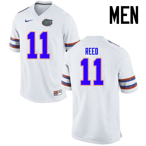 Men's NCAA Florida Gators Jordan Reed #11 Stitched Authentic Nike White College Football Jersey IHP7865VX